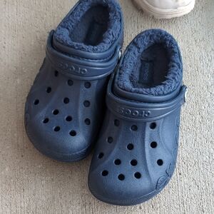 Kids Fleece Lined Crocs Baya Band 13